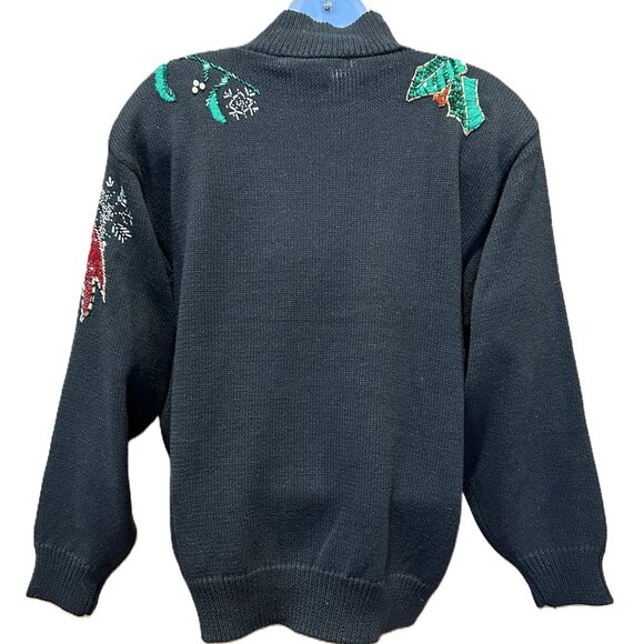 I.B. Diffusion Sequin and Embroidery Poinsettia Holiday Sweater (NEW) - Picture 3 of 11